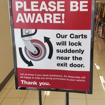 Burlington - sign about their carts - Department Stores Near Me - Indian Land, South Carolina