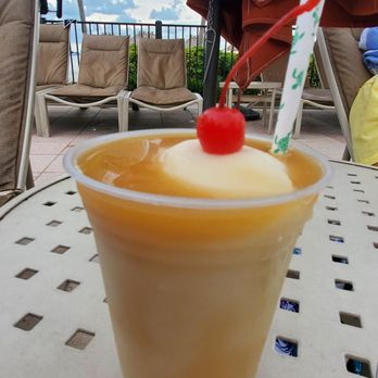 Quinn's - Piña colada with a rum floater - Steakhouses Near Me - Marco Island, Florida Quinn's - Piña colada with a rum floater - Steakhouses Near Me - Marco Island, Florida