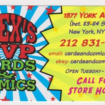 Alex's M V P Cards & Comics