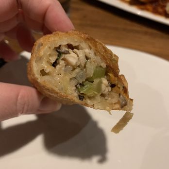 P.F. Chang's - Interior of the egg roll. Chicken was a bit bland but veggies were nice. - Chinese Near Me - Lone Tree, Colorado