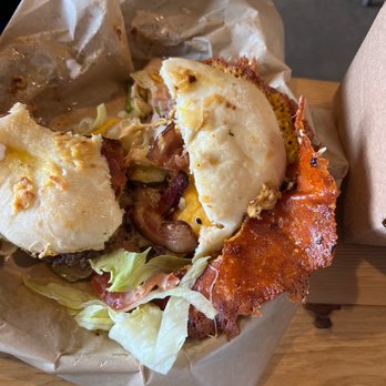 Skirted Heifer - The Skirted heifer with focaccia bun - American Near Me - Colorado Springs, Colorado Skirted Heifer - The Skirted heifer with focaccia bun - American Near Me - Colorado Springs, Colorado