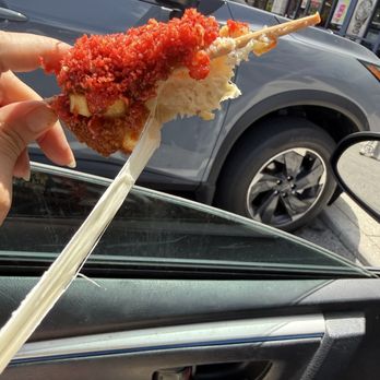 CrunCheese - Flaming hot Cheetos colorful topping - Korean Near Me - Orlando, Florida
