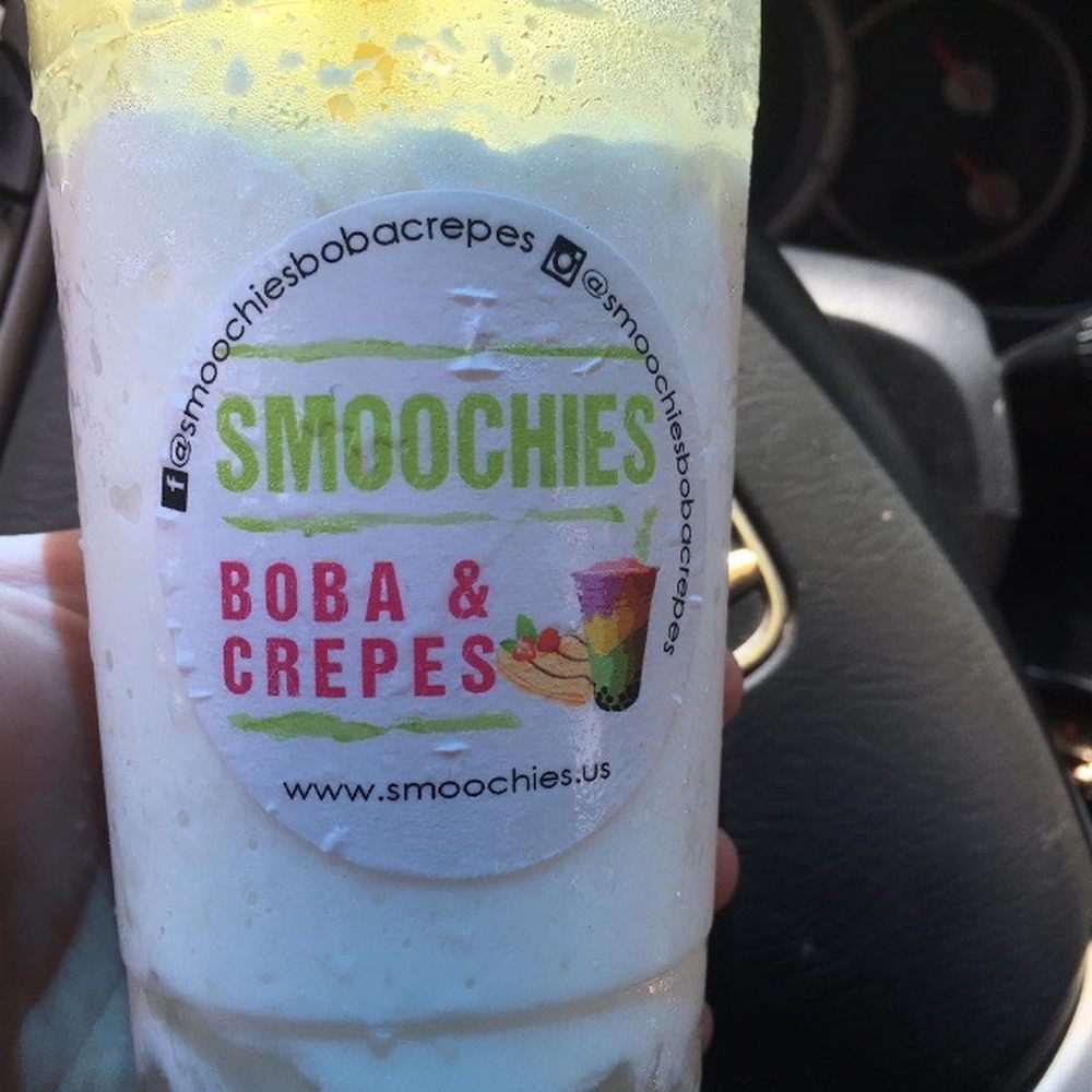 Coconut smoochie ,lychee /coconut jelly Coconut smoochie ,lychee /coconut jelly