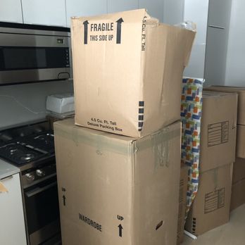 1St Class Moving - "Fragile" boxes (at top) - Movers Near Me - Eden Prairie, Minnesota