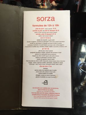 Menu photo 1 Sorza Paris 04, 75
