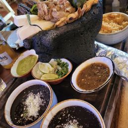 Molcajete 2/5 not impressed, looks better than it tastes. Molcajete 2/5 not impressed, looks better than it tastes.