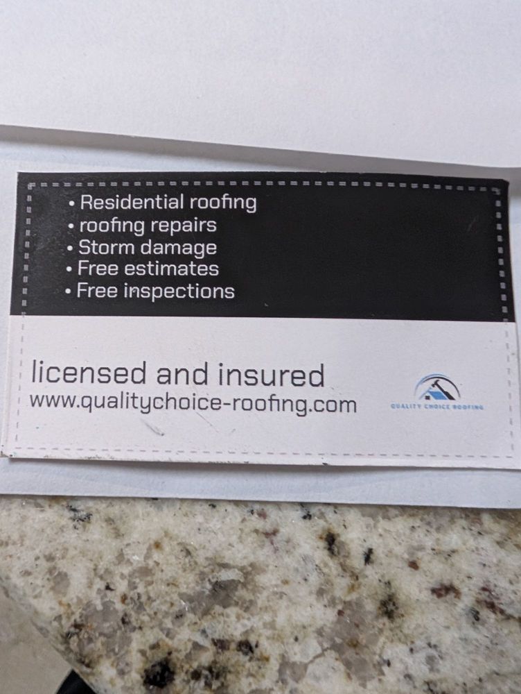 Slide of Quality Choice Roofing