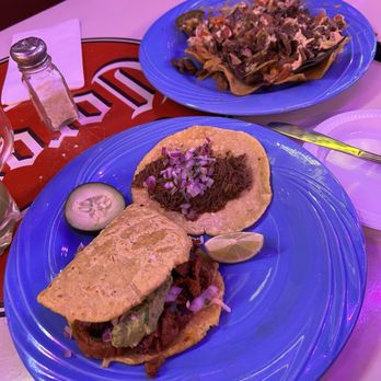 Desvelados - Menu Items: La Gordita - Al Pastor Birria Taco Carne Asada Nacho Plate - Mexican Near Me - Glendale, California