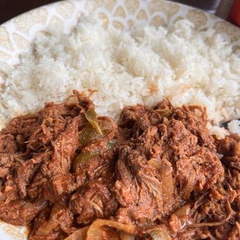 La Cañita Bayside - Ropa vieja with maduros - Cuban Near Me - Miami, Florida La Cañita Bayside - Ropa vieja with maduros - Cuban Near Me - Miami, Florida