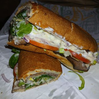 Subway - Garlic roast beef and provolone on whole wheat foot long hero bread. - Fast Food Near Me - Brooklyn, New York