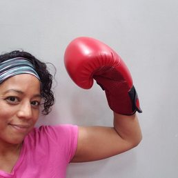 Hitting the bag Hitting the bag