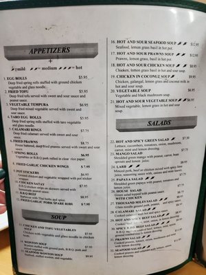 Menu photo 7 Thai Gem Clovis, CA