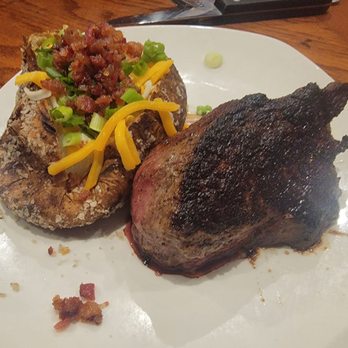 Outback Steakhouse - 9oz steak and baked potato - Steakhouses Near Me - Buena Park, California Outback Steakhouse - 9oz steak and baked potato - Steakhouses Near Me - Buena Park, California