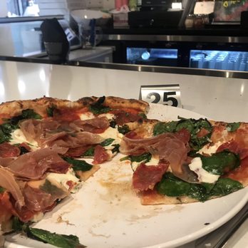 Pupatella - Diavola w/ Spinach and Prusciutto - Pizza Near Me - Arlington, Virginia Pupatella - Diavola w/ Spinach and Prusciutto - Pizza Near Me - Arlington, Virginia
