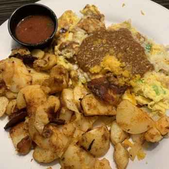 Off Street Cafe - House scramble with home style potatoes - American Near Me - Cerritos, California Off Street Cafe - House scramble with home style potatoes - American Near Me - Cerritos, California