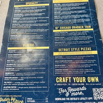 Rotolo's Craft & Crust - Menu - Pizza Near Me - Summerville, South Carolina Rotolo's Craft & Crust - Menu - Pizza Near Me - Summerville, South Carolina