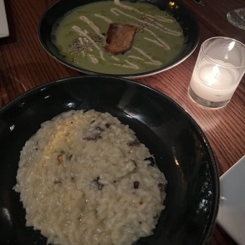 Sonsie - Risotto, spring pea / avocado soup - New American Near Me - Boston, Massachusetts Sonsie - Risotto, spring pea / avocado soup - New American Near Me - Boston, Massachusetts