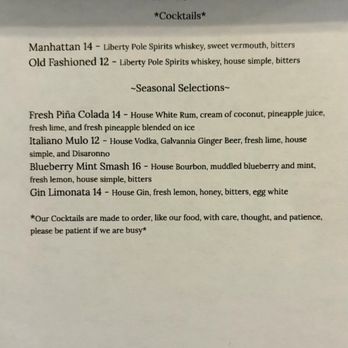 Roland's Trattoria - Cocktail menu in June 2026 - New American Near Me - Washington, Pennsylvania