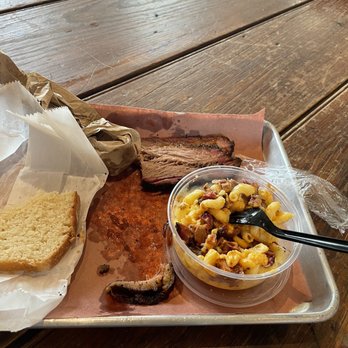 Just Q'in Restaurant - Goliath (Beef Brisket), Mac and Cheese - Southern Near Me - Cincinnati, Ohio Just Q'in Restaurant - Goliath (Beef Brisket), Mac and Cheese - Southern Near Me - Cincinnati, Ohio