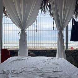 Hotel Balneario San Juan Cosala - View of the lake from massage chair