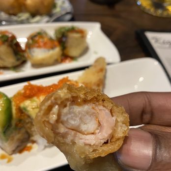 Kigawa Bistro - The Bacon shrimp. The bacon needs to be cooked more and had no flavor because it wasn't cooked. - Sushi Bars Near Me - San Leandro, California Kigawa Bistro - The Bacon shrimp. The bacon needs to be cooked more and had no flavor because it wasn't cooked. - Sushi Bars Near Me - San Leandro, California