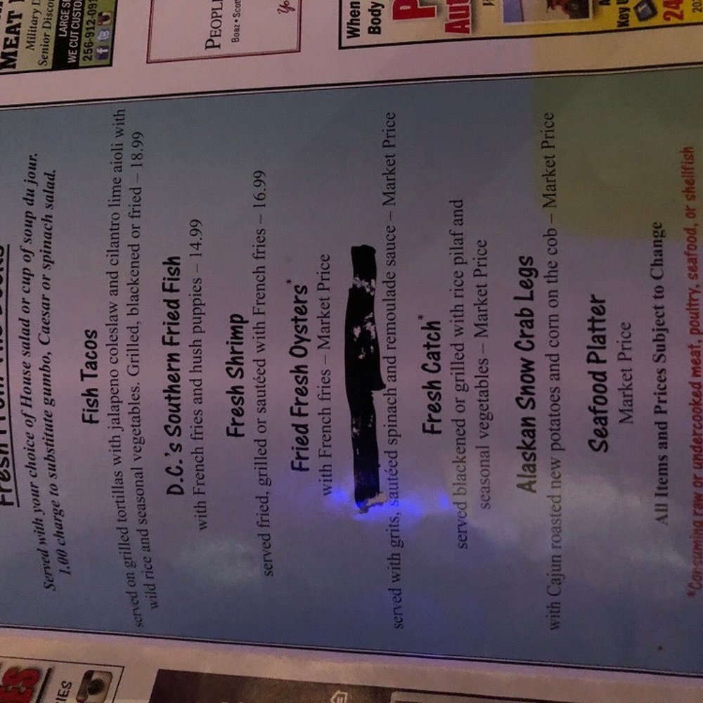 The Docks - Menu - New American Near Me - Scottsboro, Alabama The Docks - Menu - New American Near Me - Scottsboro, Alabama