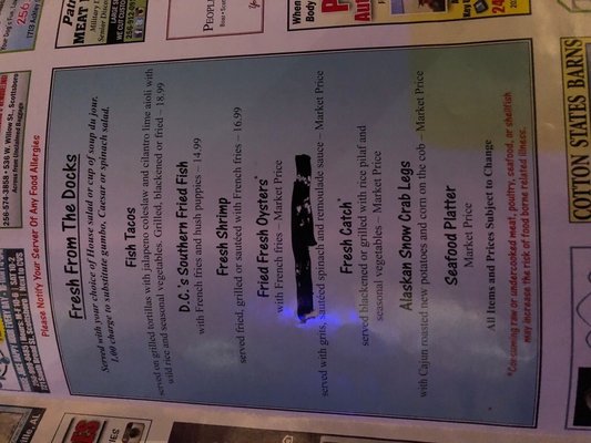 Menu photo 1 The Docks Scottsboro, AL Menu photo 1 The Docks Scottsboro, AL