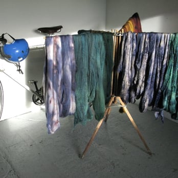 PortFiber - Hand-dyed fiber drying. - Art Galleries Near Me - Portland, Maine PortFiber - Hand-dyed fiber drying. - Art Galleries Near Me - Portland, Maine