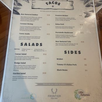 La Frontera - Menu - Latin American Near Me - Vancouver, Washington