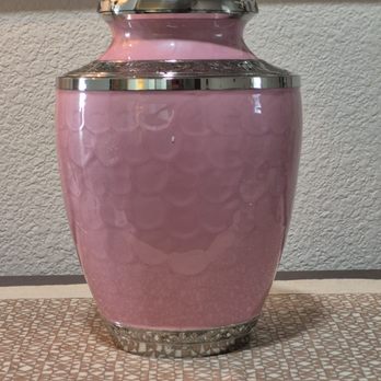 Adams Affordable Cremation & Burial - Pink is what my wife wanted. Up close, the urn is a work of art and solid metal. - Cremation Services Near Me - Anderson, California Adams Affordable Cremation & Burial - Pink is what my wife wanted. Up close, the urn is a work of art and solid metal. - Cremation Services Near Me - Anderson, California