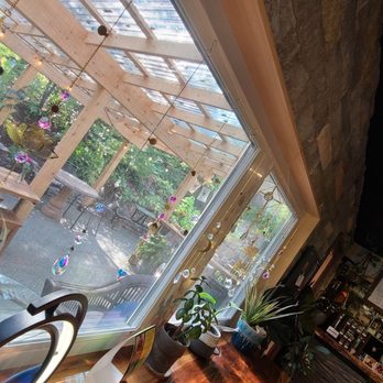 Soul Cafe - View of the outdoor eating area and sun catchers for sale - Cafes Near Me - Olympia, Washington Soul Cafe - View of the outdoor eating area and sun catchers for sale - Cafes Near Me - Olympia, Washington