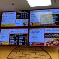 Pizza Pete- Frankfort - Current menu and prices per 10/11/2024