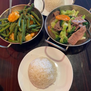 Thai Fiesta Cafe - Steam Rice Broccoli Delight Spicy String Bean Chinese Broccoli with Beef . - Thai Near Me - Paramount, California Thai Fiesta Cafe - Steam Rice Broccoli Delight Spicy String Bean Chinese Broccoli with Beef . - Thai Near Me - Paramount, California