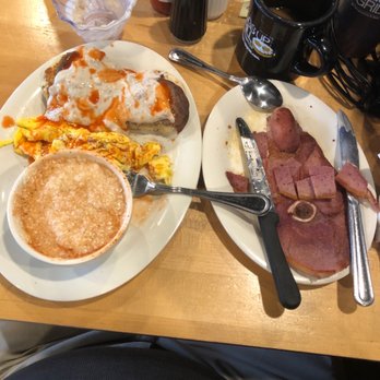 Eggs Up Grill - The Mason Dixon, with a side order country ham. - Breakfast & Brunch Near Me - Columbia, South Carolina