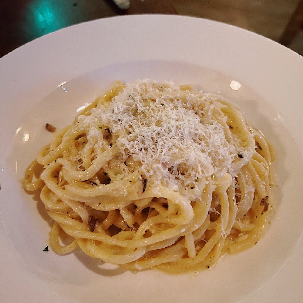 Corinne Austin - Truffled Bucatini - New American Near Me - Austin, Texas Corinne Austin - Truffled Bucatini - New American Near Me - Austin, Texas