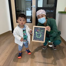 Dublin Pediatric Dentistry & Orthodontics - First dental visit in his life!
