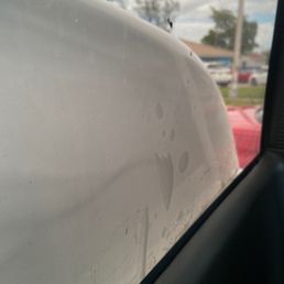 Bubbled back window Bubbled back window