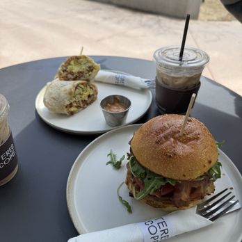 Stereoscope - Breakfast burrito & Ultimate Breakfast Brioche Bun - Coffee Roasteries Near Me - Newport Beach, California