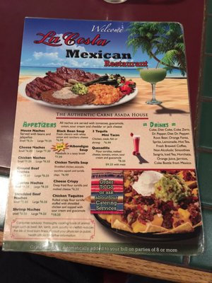 Menu photo 3 La Costa Restaurant Sandy, UT