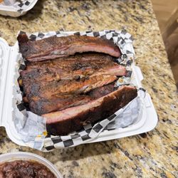 Up in Smoke BBQ - The ribs lacked seasoning and flavor. And, they were a little touch.