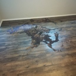 This is the floor after their cleaning