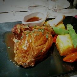 Ô Goût du Jour - Souris d'agneau, jus au romarin, polenta et légumes à la basquaise (plat)
