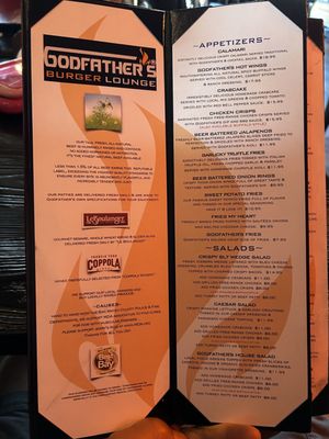 Menu photo 1 Godfather's Burger Lounge Belmont, CA