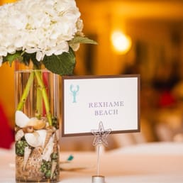 a vase of flowers and a sign