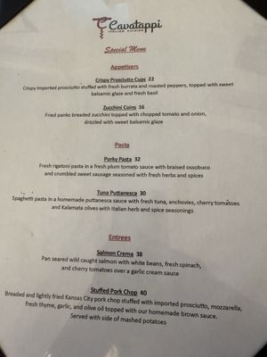 Menu photo 1 Cavatappi NYC Brooklyn, NY