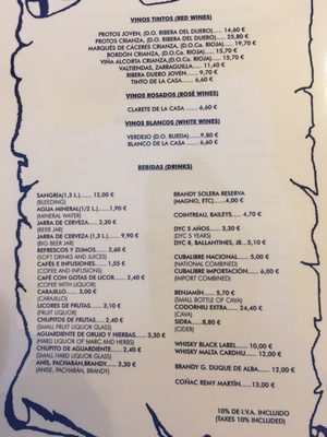 Menu photo 2 Mesón Don Jimeno Segovia, SG