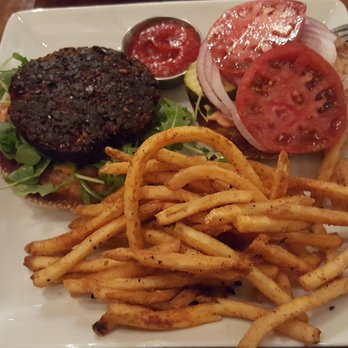 Seabirds Kitchen - The Mary Moon Burger was excellent. The organic heirloom tomatoes simply brought me to heaven. The fries were on spot! Totally vegan, too! - Vegan Near Me - Costa Mesa, California