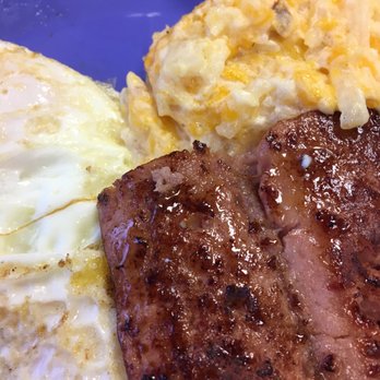 Corner Cafe - #1 2 eggs over easy, smoked sausage, hash brown casserole and Rye toast - Cafes Near Me - Decatur, Indiana