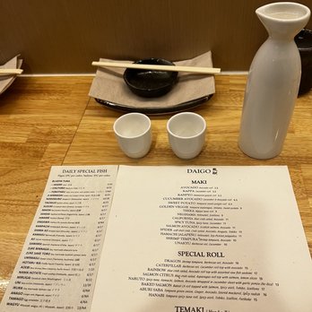 Daigo - Menu - Sushi Bars Near Me - Palo Alto, California Daigo - Menu - Sushi Bars Near Me - Palo Alto, California