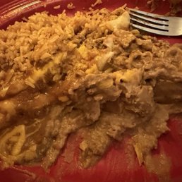 This is what it looked like after eating part of the beef burrito